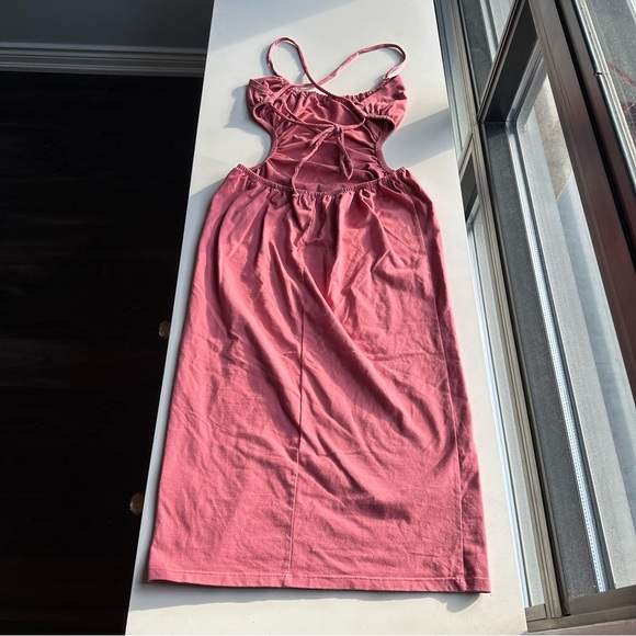 Michael Costello Revolve Mabel Dress Rust Small - Picture 6 of 6